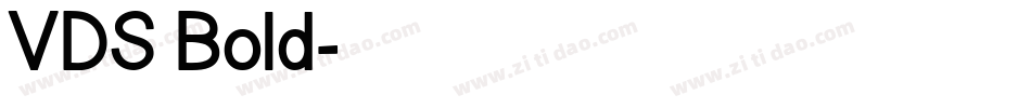 VDS Bold字体转换